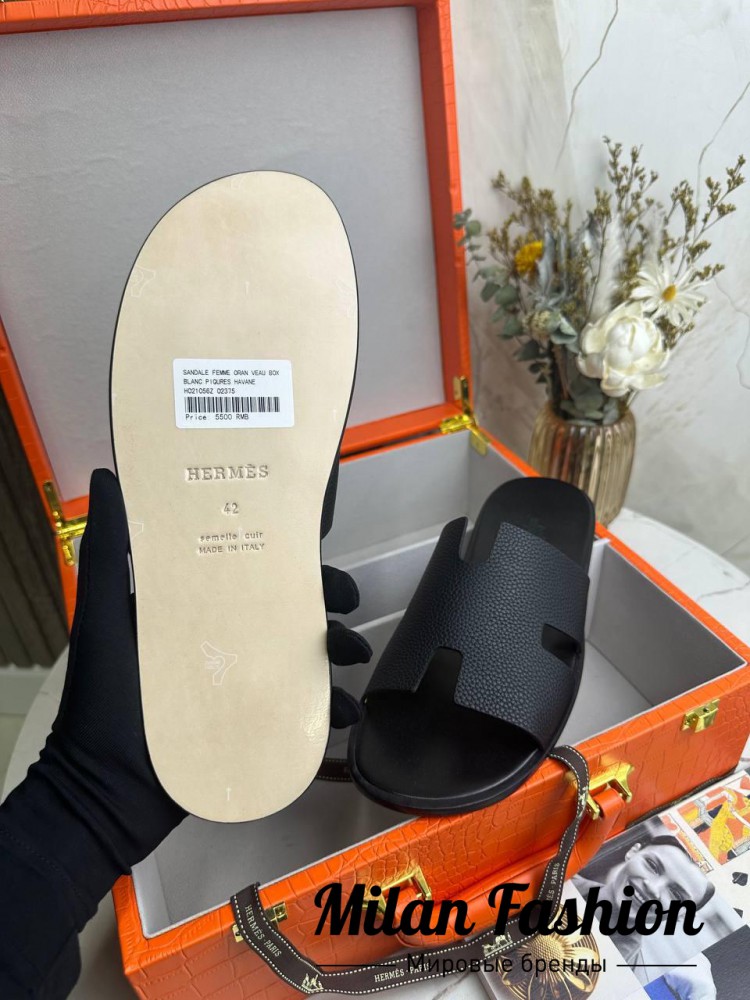 Шлепанцы  Hermes V52412. Вид 3