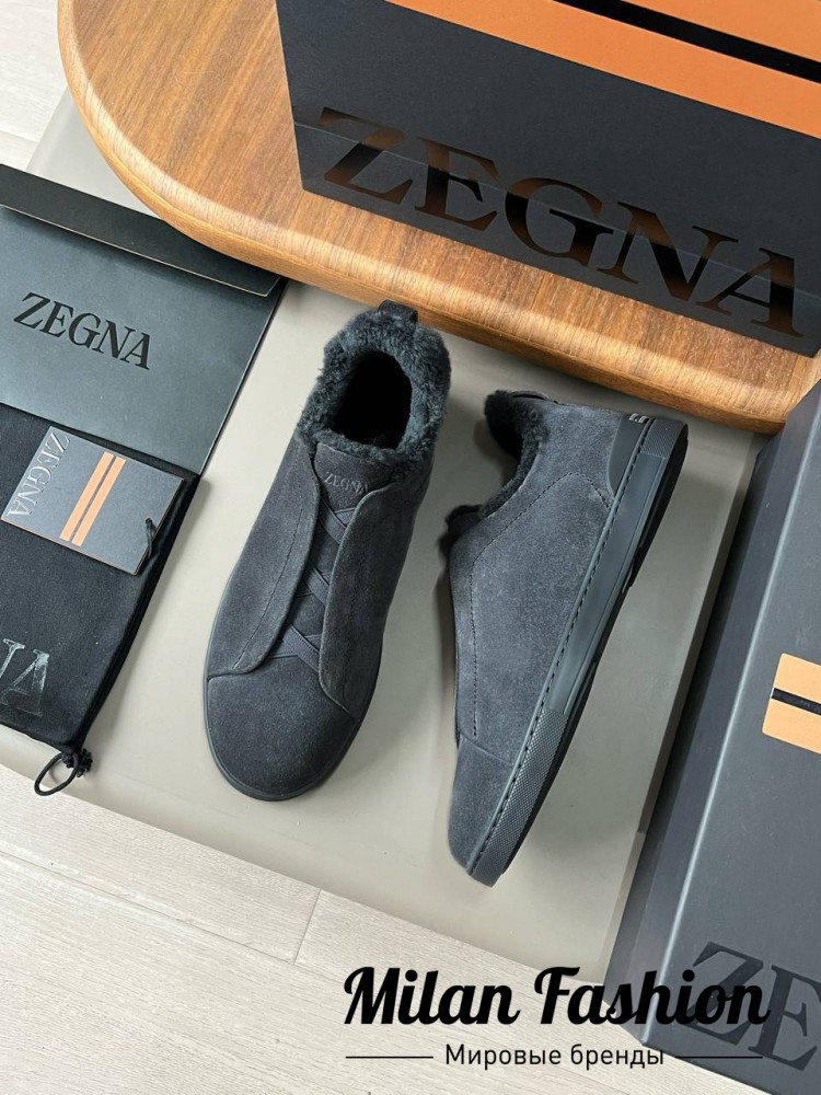 Кроссовки на меху ZEGNA V33701. Вид 2