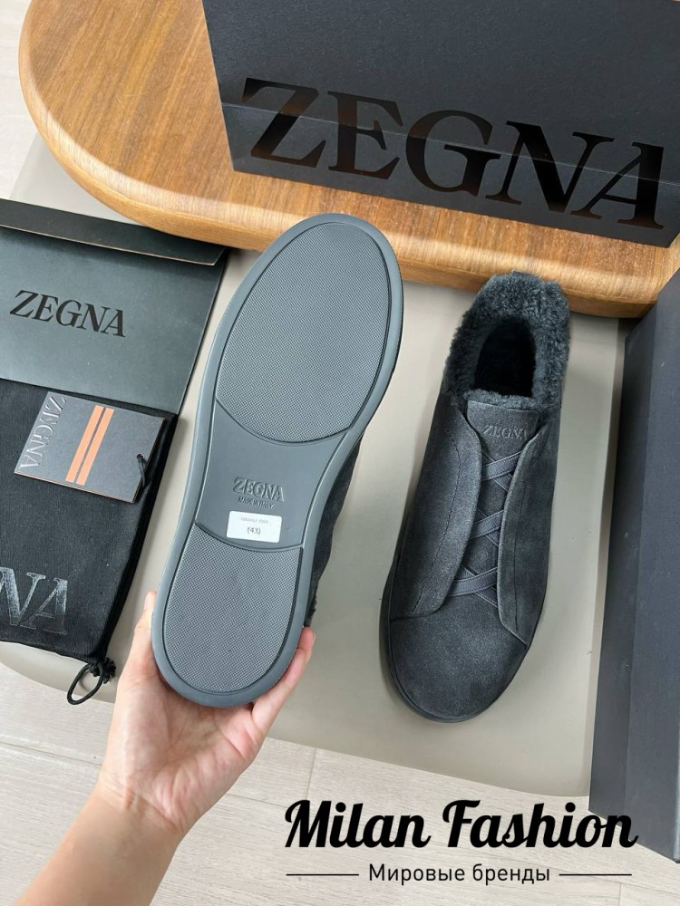Кроссовки на меху ZEGNA V33701. Вид 3