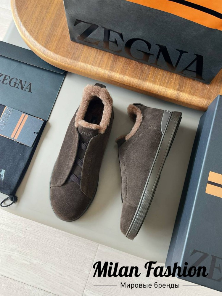 Кроссовки на меху  ZEGNA V33700. Вид 5