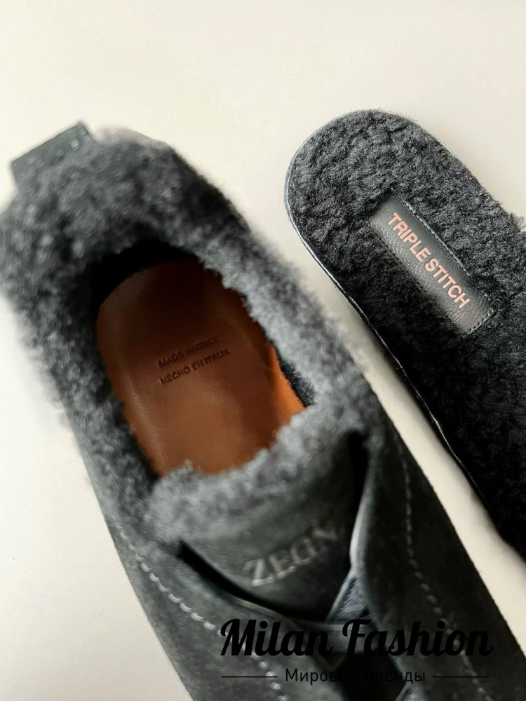 Кроссовки на меху  ZEGNA V33697. Вид 2