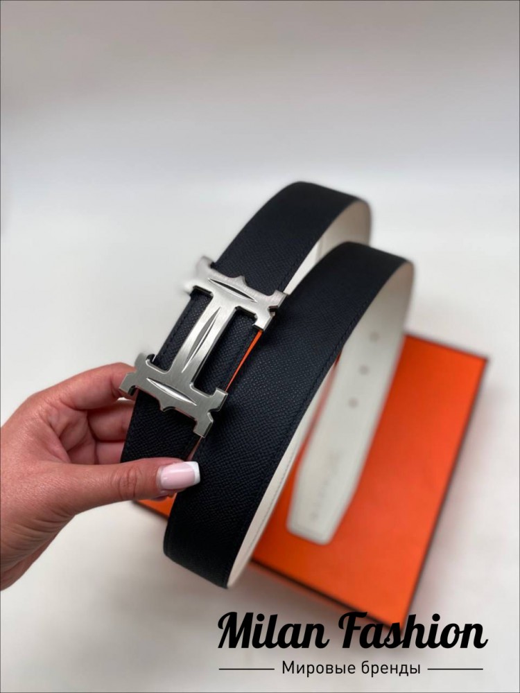 Двусторонний ремень Hermes  ss-102. Вид 3