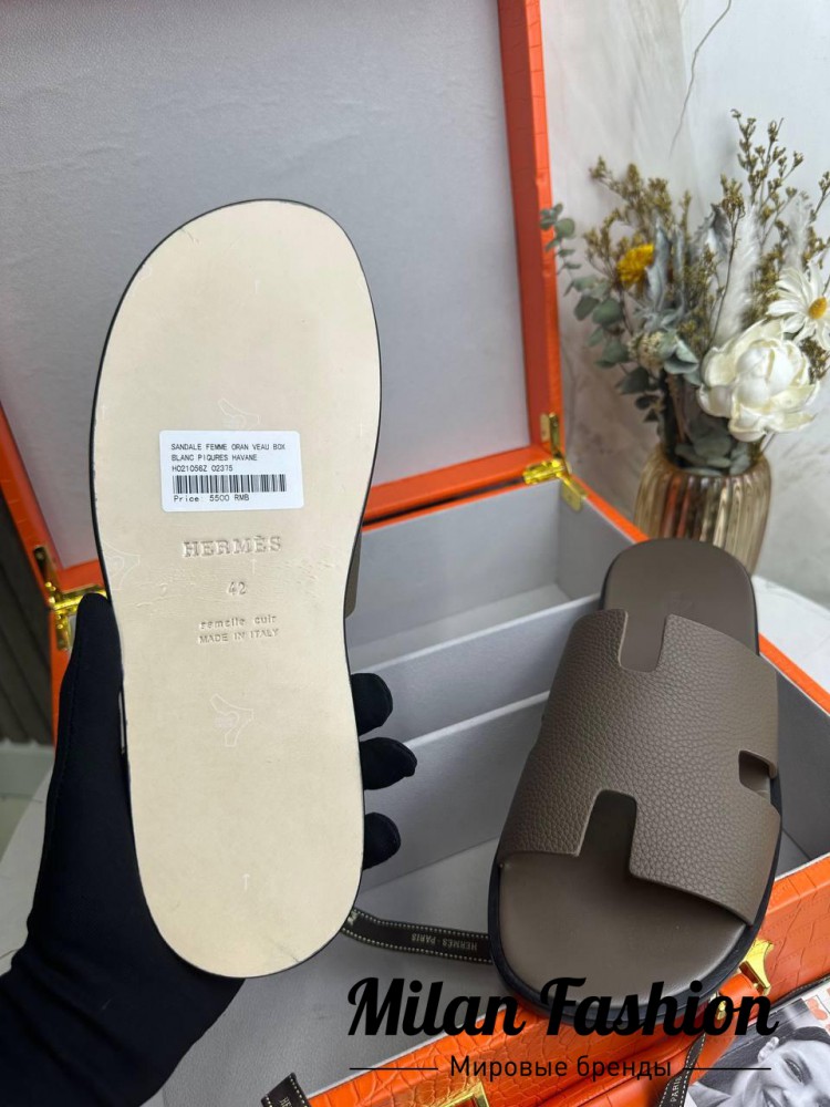 Шлепанцы  Hermes V52416. Вид 4