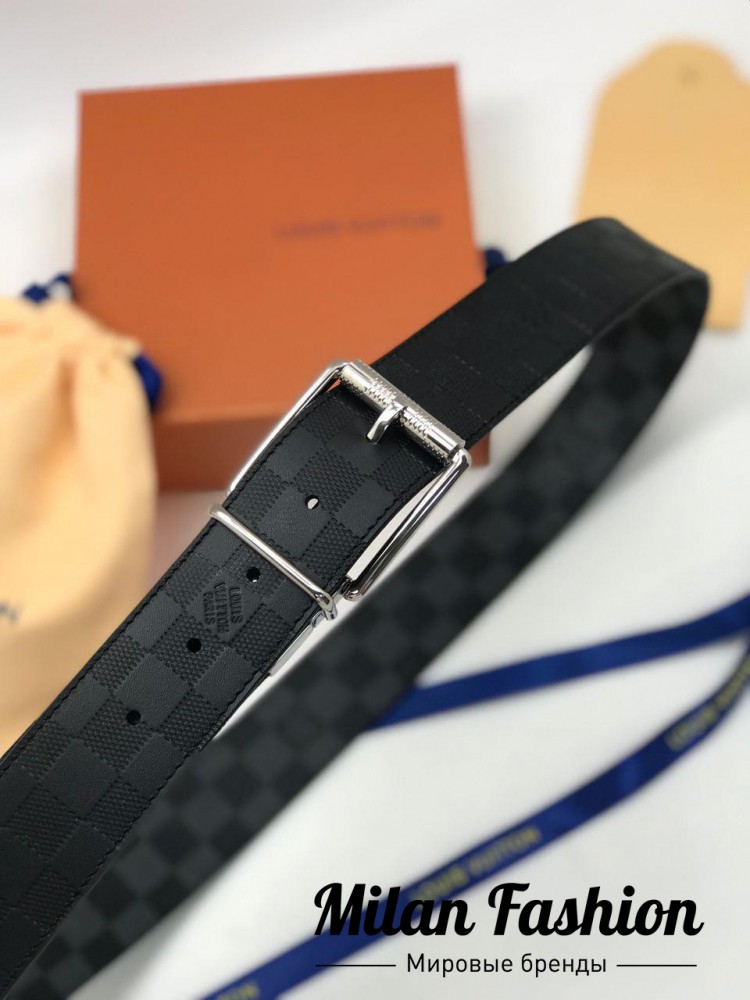 Мужской ремень двусторонний  Louis Vuitton gg1581. Вид 1