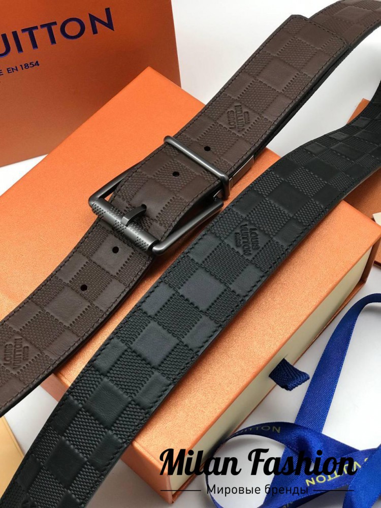 Двусторонний ремень Louis Vuitton gg1578. Вид 1