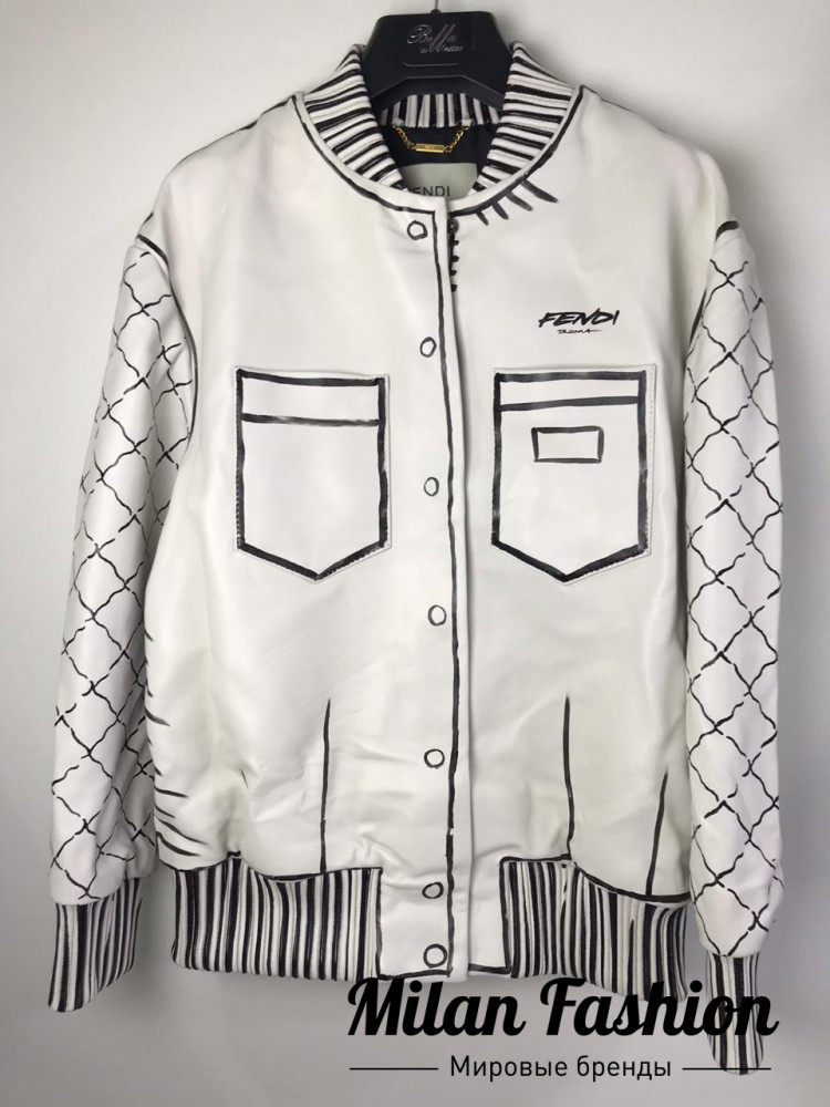 Куртка кожаная  Fendi V4126. Вид 2