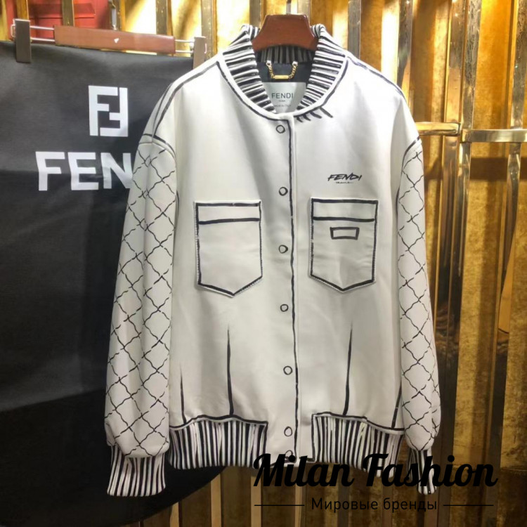 Куртка кожаная  Fendi V4126. Вид 1