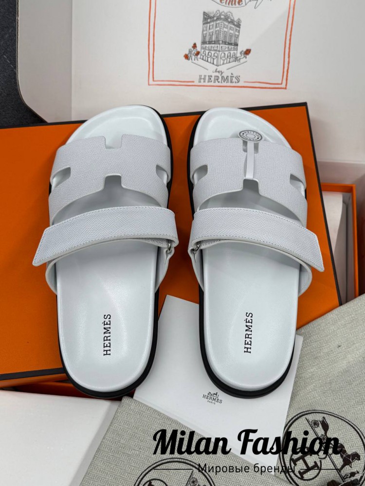 Шлепанцы  Hermes V52566. Вид 3