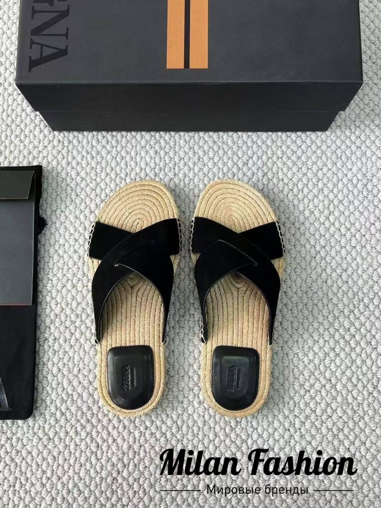 Шлепанцы  ZEGNA V52328. Вид 4