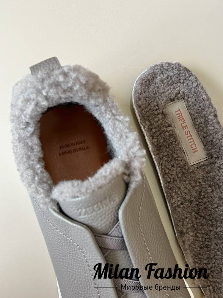Кроссовки на меху  ZEGNA V33692. Вид 5