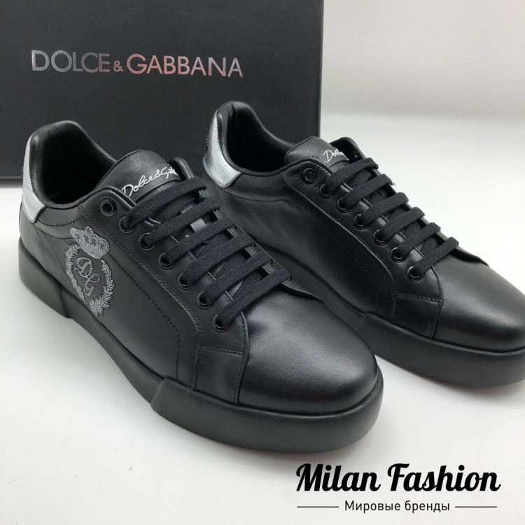 Кожаные кеды  Dolce & Gabbana vr120. Вид 1