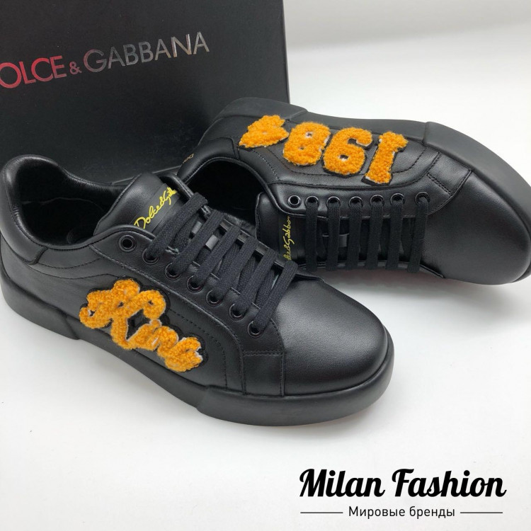 Кожаные кеды  Dolce & Gabbana vr126. Вид 1