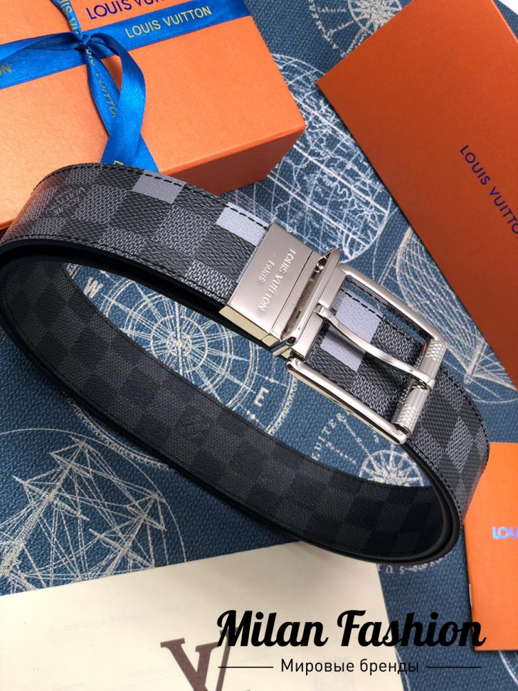 Двусторонний ремень Louis Vuitton gg1576. Вид 3