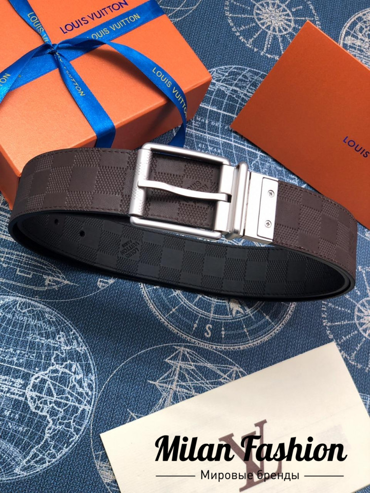 Двусторонний ремень Louis Vuitton gg1578. Вид 2