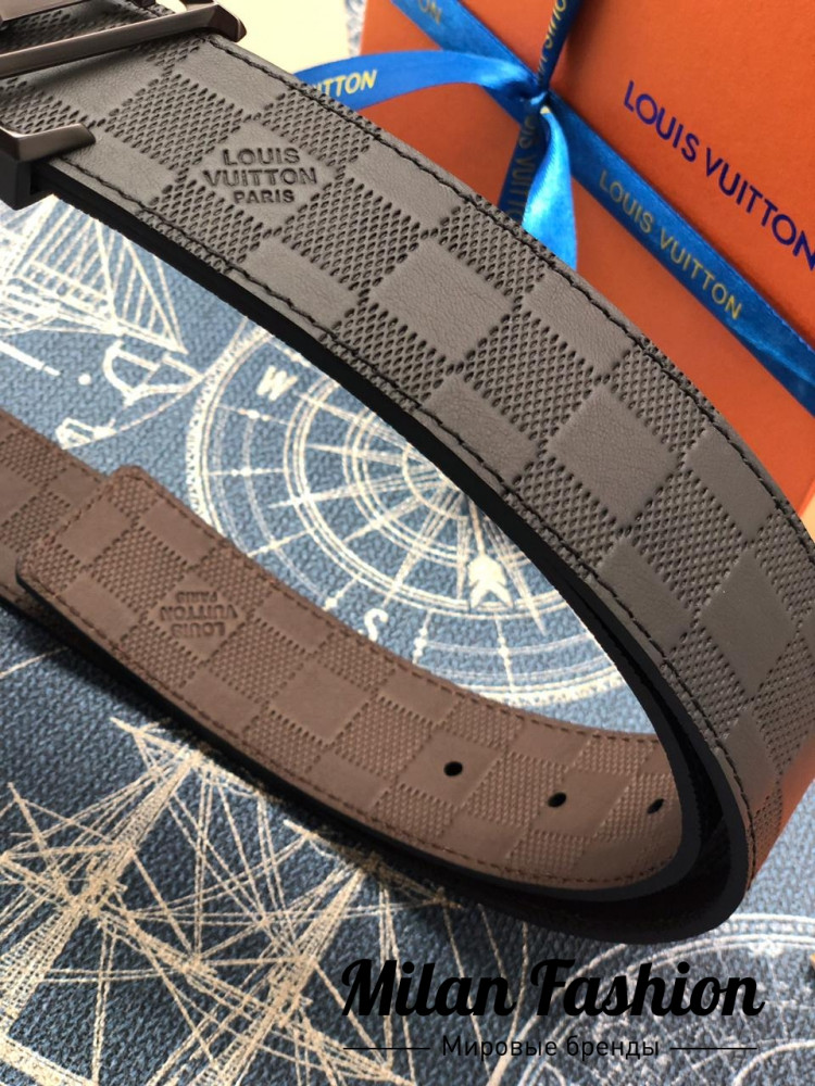 Двусторонний ремень  Louis Vuitton gg1586. Вид 3