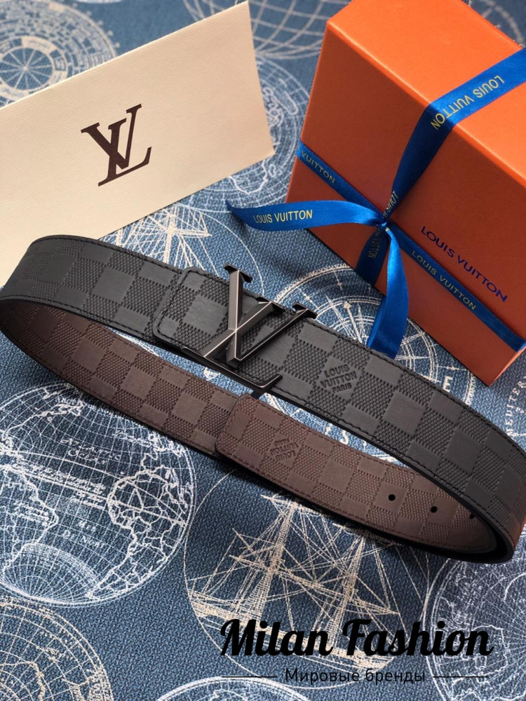Двусторонний ремень  Louis Vuitton gg1586. Вид 1