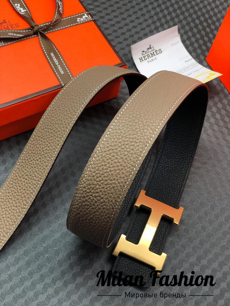 Двусторонний ремень Hermes ss-104. Вид 2