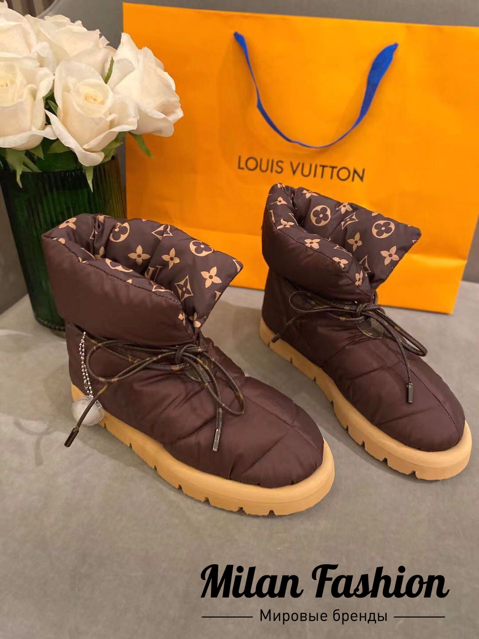 Ботинки Louis Vuitton №V3731 купить в Москве - цены в интернет-магазинеМир-Милана.ру