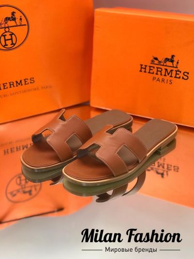 Шлепки женские Hermes #v1097